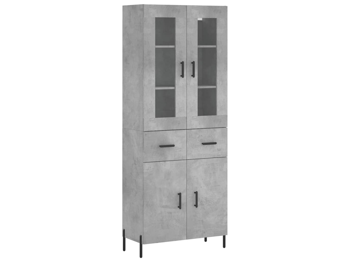 Highboard, Highboards Vidaxl Cinzeto Madeira Processada (n/a)