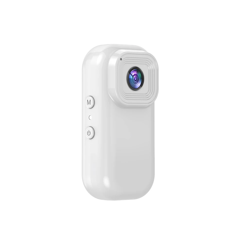 Mini Webcam 1080p com Tela de 0,96 Polegadas, Câmera de Ação Portátil, com Clipe. MDUG (branca 16g)