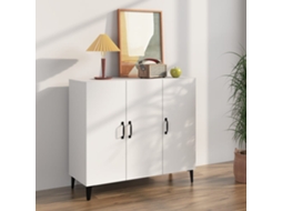 Vidaxl Aparador 90x34x80 Cm Derivados De Madeira Branco
