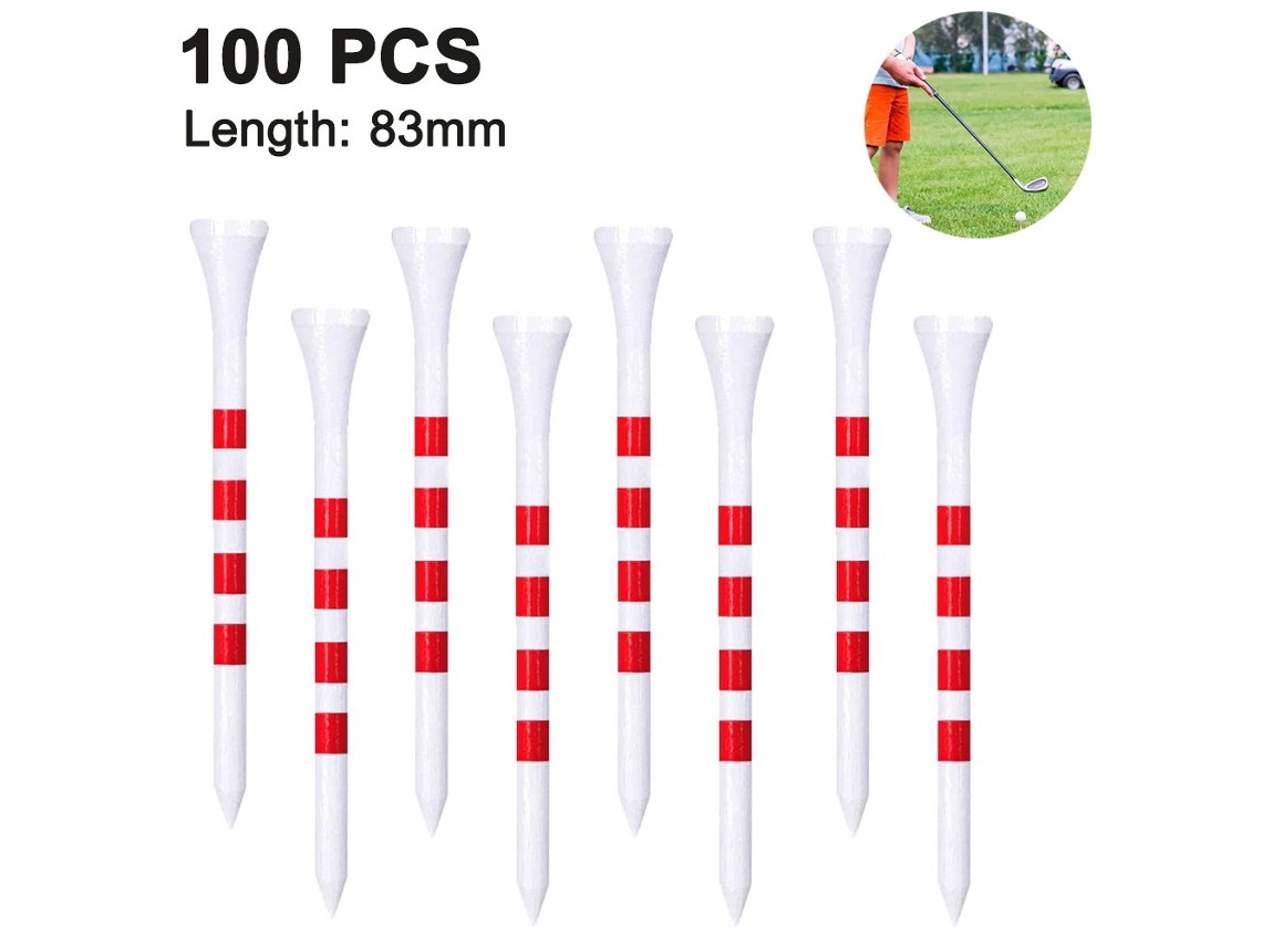 Lurelia 100 Tees De Golfe, Reduzem O Atrito E O Efeito Lateral, São Tees De Golfe Profissionais Biodegradáveis E Naturais, Estáveis E Duráveis