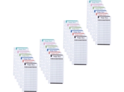 Folhas De Orçamento Amosfun Com Seis Furos Para Cadernos, 24-folhas De Papel Para Planejamento Financeiro, Papel Prático