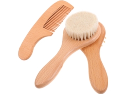 Escova De Banho Para Bebê Em Madeira Com Cerdas Porco, Design Ergonômico, Fácil De Segurar, Ideal Para Banho E Massagem