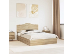 Vidaxl Cama Com Armazenamento Com Gaveta Carvalho Sonoma 140 X 200 Cm