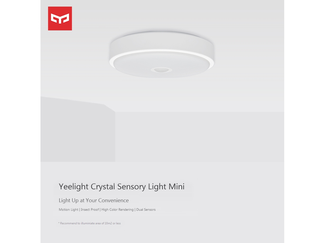Aetheria lâmpada de Teto Led Yeelight com Sensor de Corpo Humano 5700k 670lm Ambiente Inteligente
