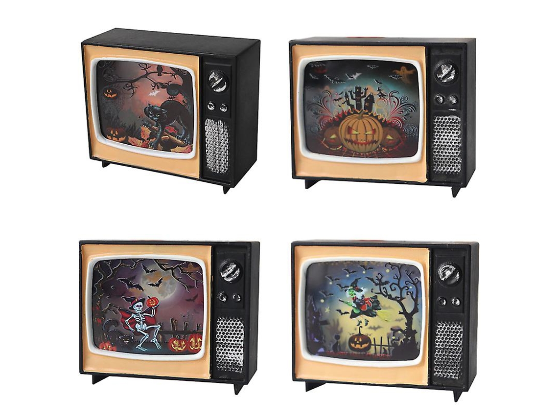 4 Unidades de Luzes de Tv para Decorações de Halloween ALLINLESS