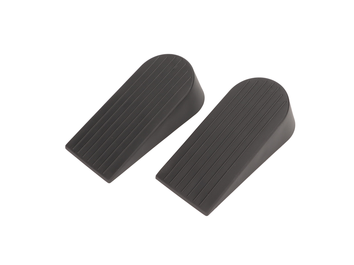 2 Peças Toalhas de Porta Flexíveis Grossas Anti deslizantes Resistentes Ao Desgaste Grandes Negras Segurança para a Baixa da Porta