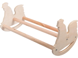 Poleiro De Madeira Para Galinha, Formato De Galinha Cáqui, Multiuso, Seguro