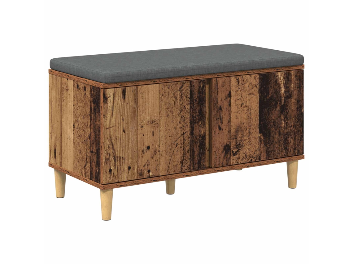 Banco de Hall com Almofada Madeira Antiga 60x38x46 cm MAISON EXCLUSIVE