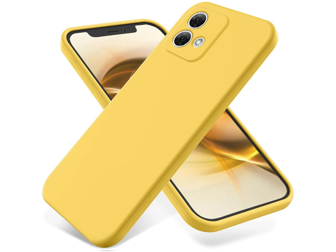 Capa Para Celular Em Silicone Sólido E Líquido, Totalmente À Prova De Quedas.amarelo Brilhante - Moto G9 Play/g9 /e7 Plus