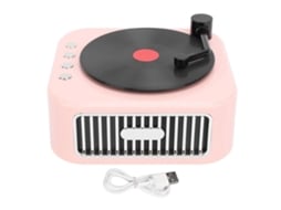 Caixa de Som Bluetooth Portátil, Design Retrô, com Microfone, Slot Tf e Recarregável. EOOCOO