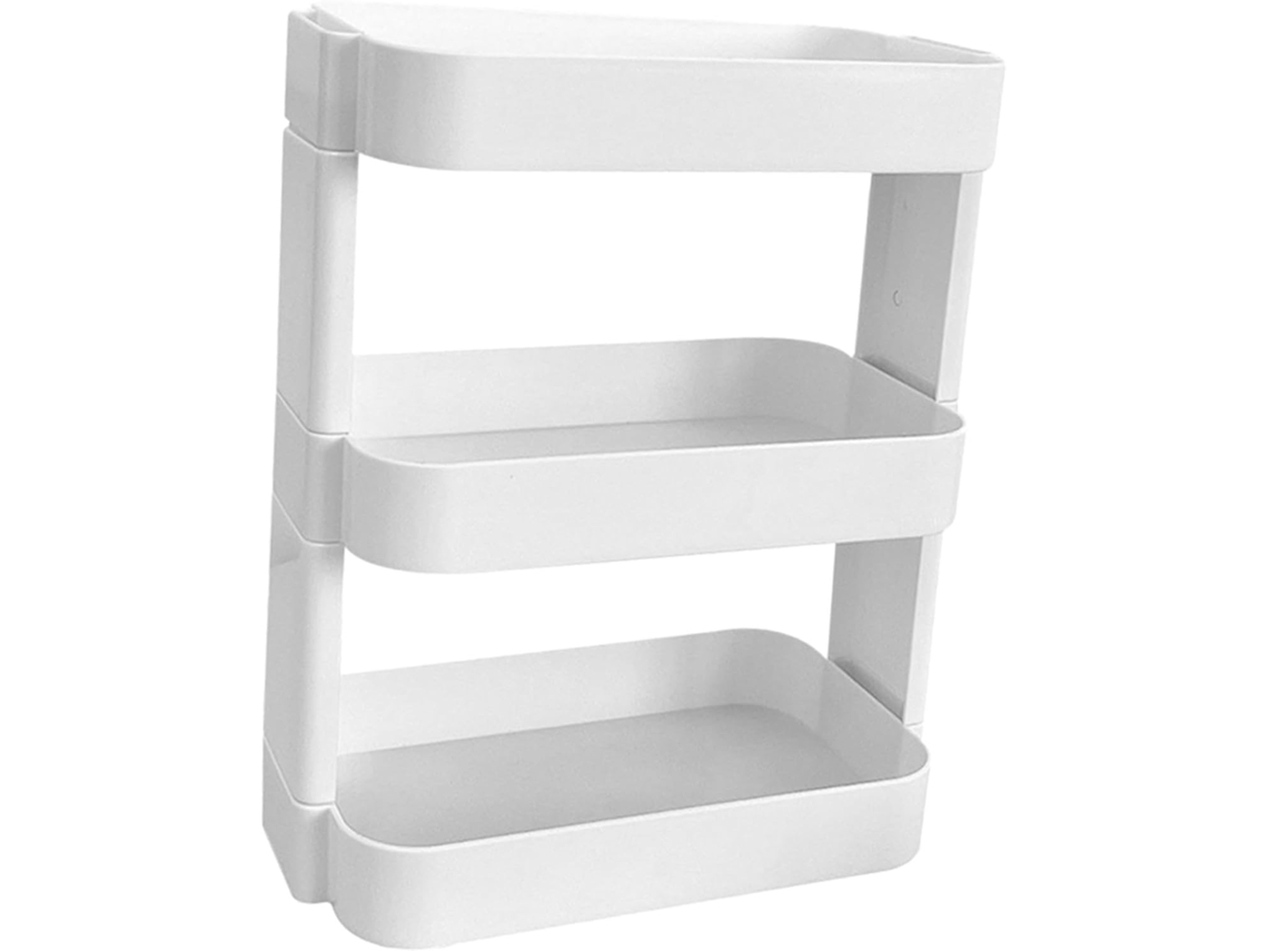Organizador De Mesa Besportble 3 Camadas Em Abs Branco Para Quarto E Escrivaninha, Fácil De Limpar