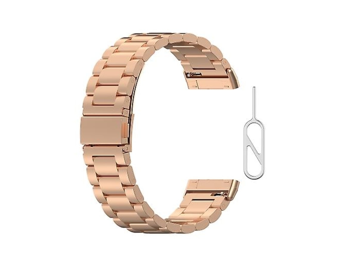 Lurelia Pulseira De Aço Inoxidável Com Contas, Compatível Fitbit Versa 3/ Sense E Ferramentas Desmontagem