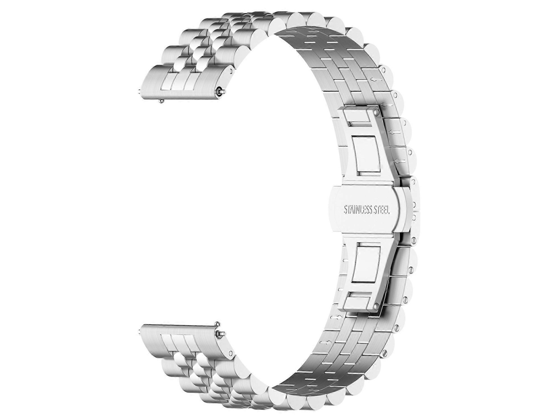 Pulseira De Aço Inoxidável De 18 Mm Para Garmin Forerunner 265s/255s/vivoactive 4s Olysi Shop