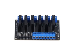 Módulo de Relé de Estado Sólido de 6 Canais, Control Dc 5v, 12v, 24v, com Fusível