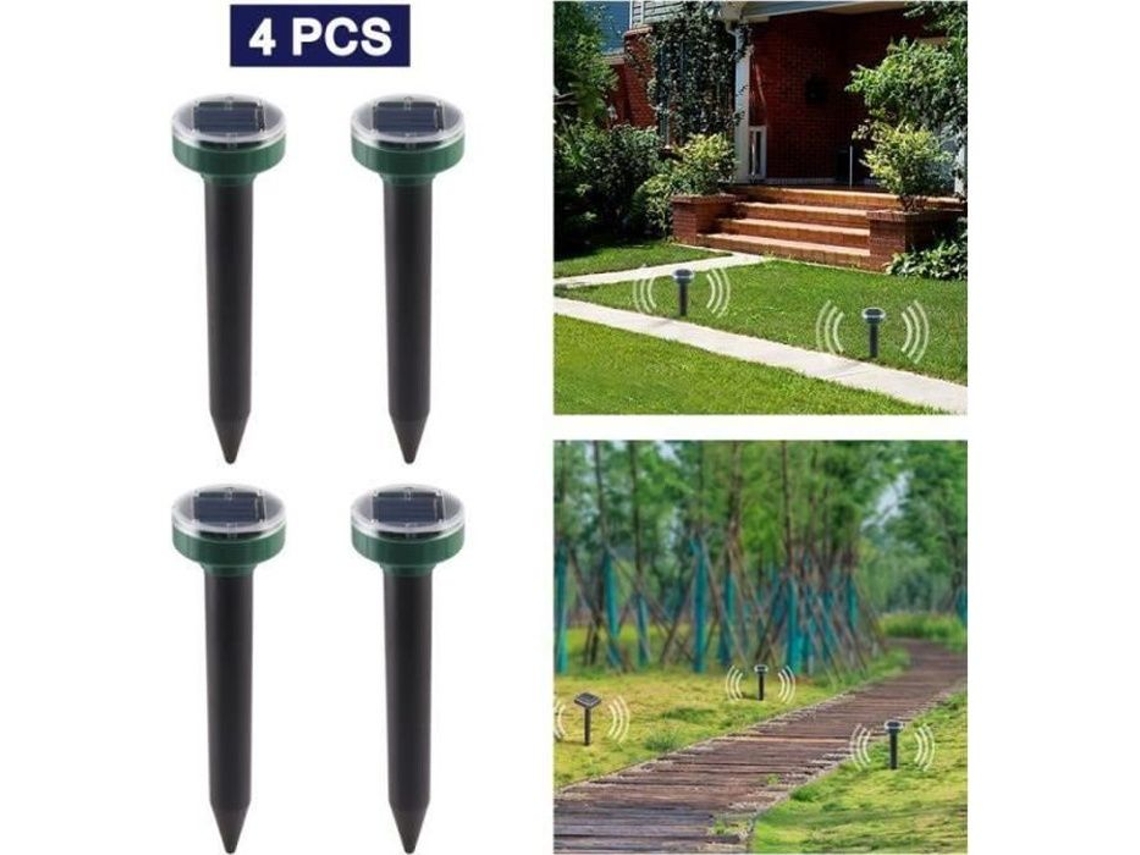 Repelentes solares ultrassônicos para toupeiras, para áreas externas, sem toupeiras sem veneno por instantes.