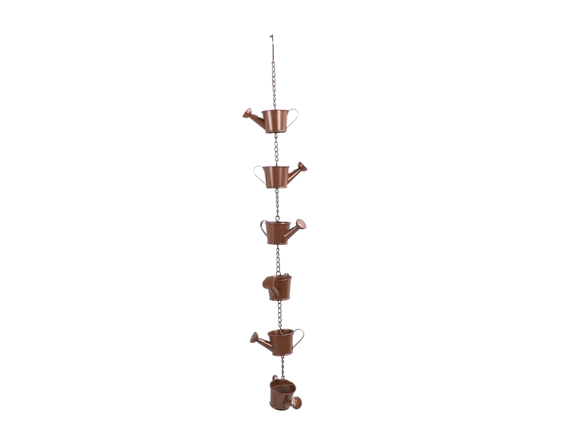 Cadeia De Chuva Decorativa 6 Copos Para Jardim