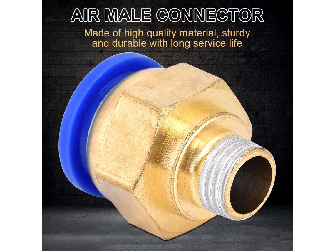Conector Rápido Masculino Neumático 25pcs G1/4