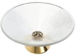 Fruteira De Vidro Transparente Com Suporte