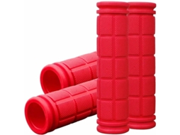 4 Pack Manoplas De Bicicleta Para Crianças, Manoplas De Borracha Anti-derrame, Vermelho