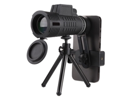 Binóculos. Telescópio Monocular 12x50 Hd com Prisma Bak4 para Acampamentos e Montanhismo Ao Ar Livre JIAPEI (preto)