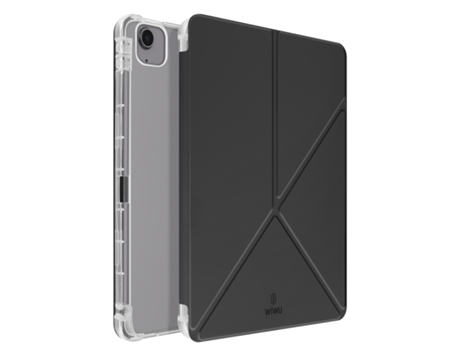 Capa Para Ipad Air 11, 10,9 E 11 2024 Com Descanso Preto Wiwu