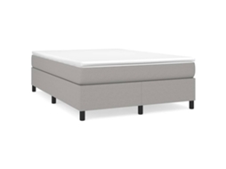 Box Spring Bed, Box Spring Beds Vidaxl Cinzeto Tecido (140 X 200 Cm)