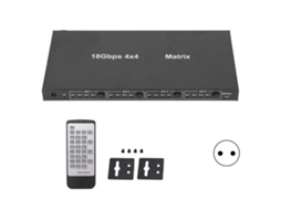 Divisor De Interface Multimídia Hd 4x4 Com Redimensionamento De Vídeo
