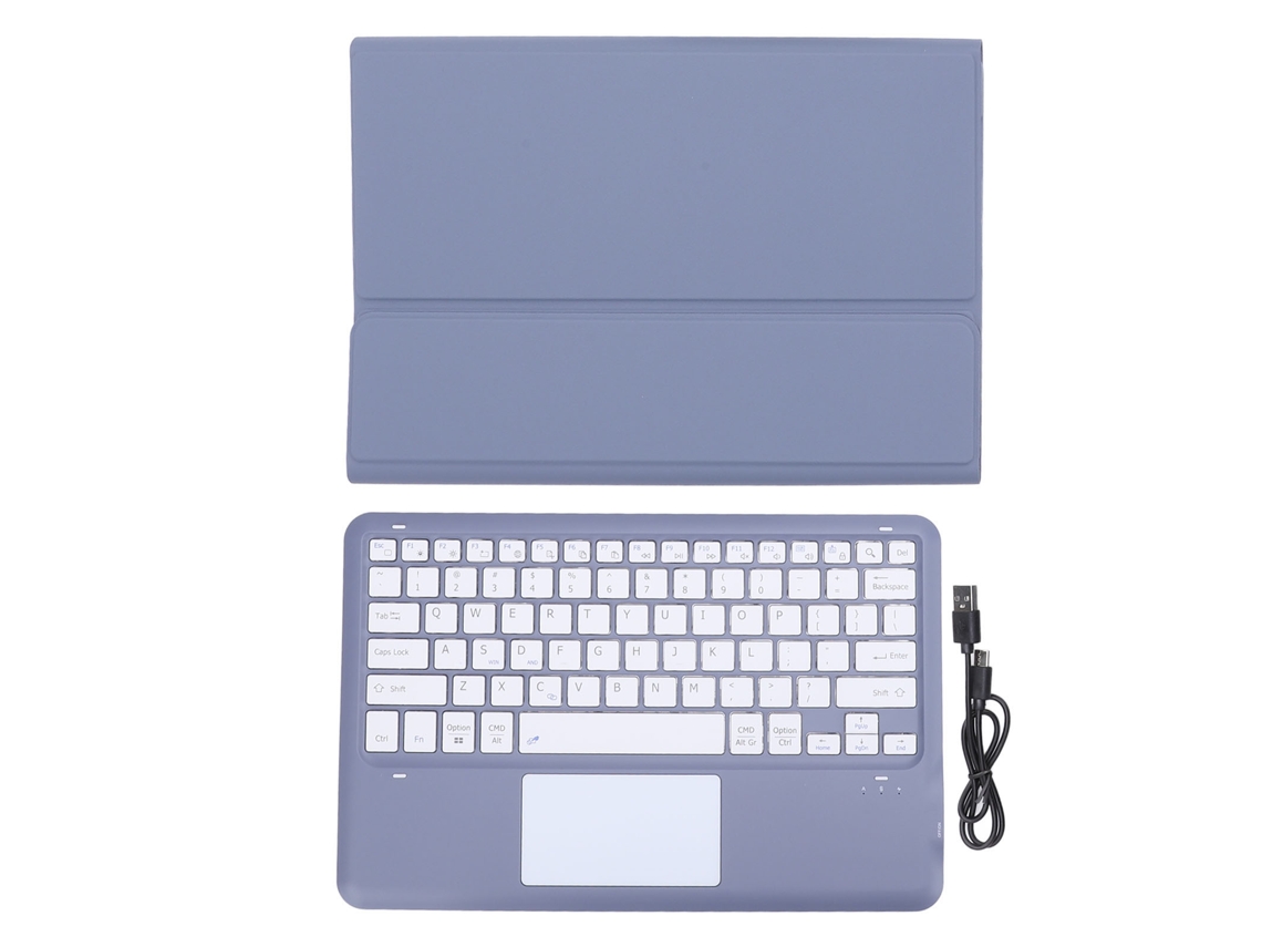 Capa De Teclado Com Touchpad (conexão Bluetooth) Para Capa Da Tablet Lenovo Tab P12 De 12,7 Polegadas