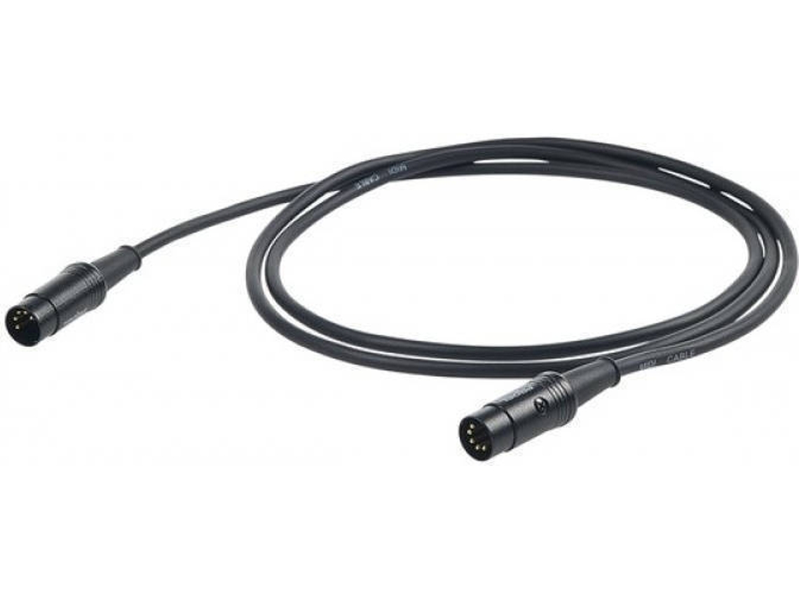 Cabo de Áudio PROEL (XLR - XLR - 3 m - Preto)