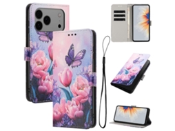 Capa De Couro Para Celular Com Estampa De Desenho Colorido Para Iphone 17 Pro Max