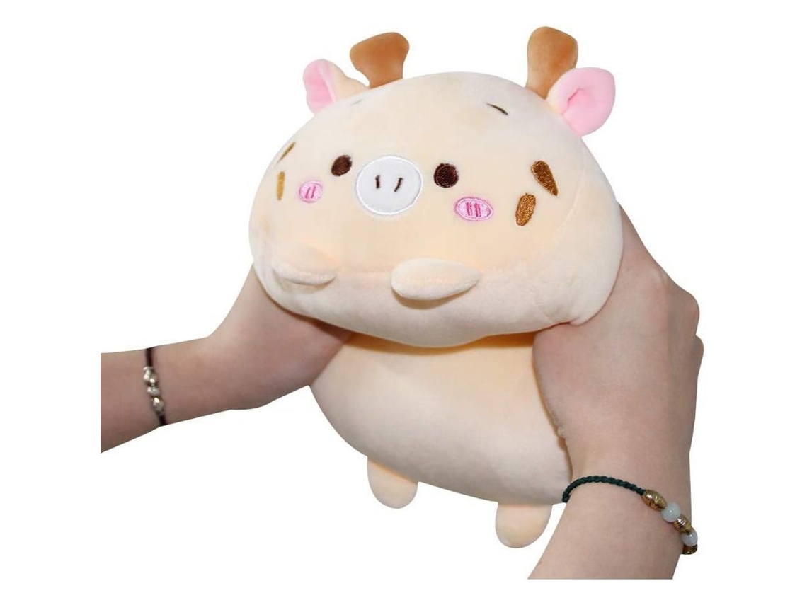 2026 linjou Almofada de Pelúcia Cervo Fofo e Macia, Almofada Kawaii para Crianças Dormir (20cm)