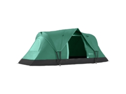 Barraca de Camping Familiar 5 6 Pessoas Barraca Leve e Impermeável Ventilada Porta Grande + 2 Janelas Verdes Ge