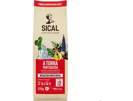 Café Moído Torra Portuguesa Int 12 SICAL emb. 220 gr
