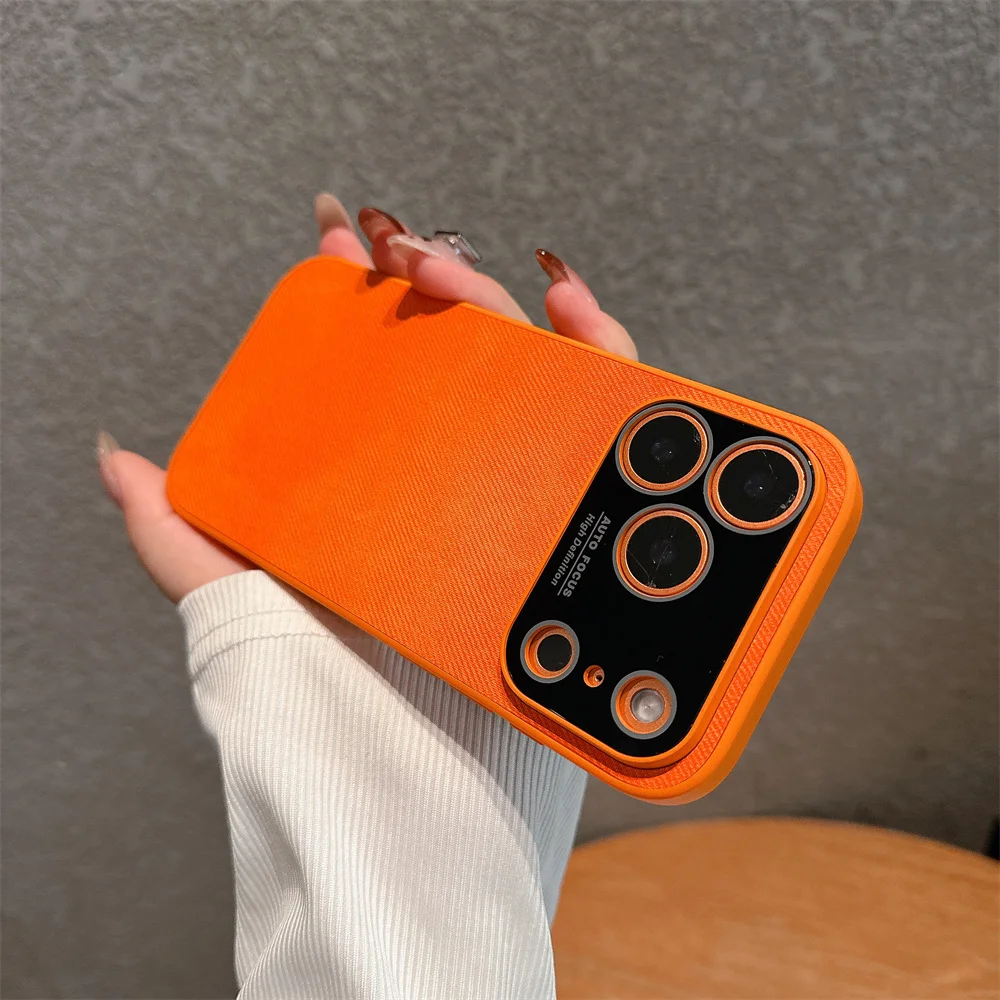 (iphone 16, Laranja) Capa Magnética Magsafe Para Iphone, Capa Protetora Rígida À Prova De Choque.