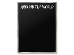 Magnetic Board Around The World For The Living Room Espelharte (60x80 Cm)