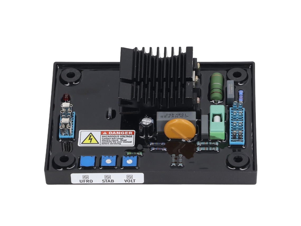 Regulador de tensão automático Veloriskku AVR com proteção de baixa frequência e saída PWM de 4A para gerador a diesel