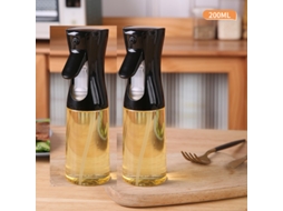 Garrafas de Espuma Ecológicas para Cozinha, Acessórios de Cozinha MDUG (2 Garrafas Pretas de 200ml)