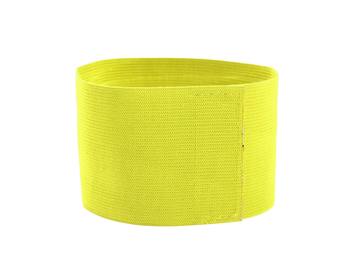 Faixas De Capitao Para Futebol E Esportes De Equipe Ajustaveis Com Design De Velcro E Elastico Amarelo