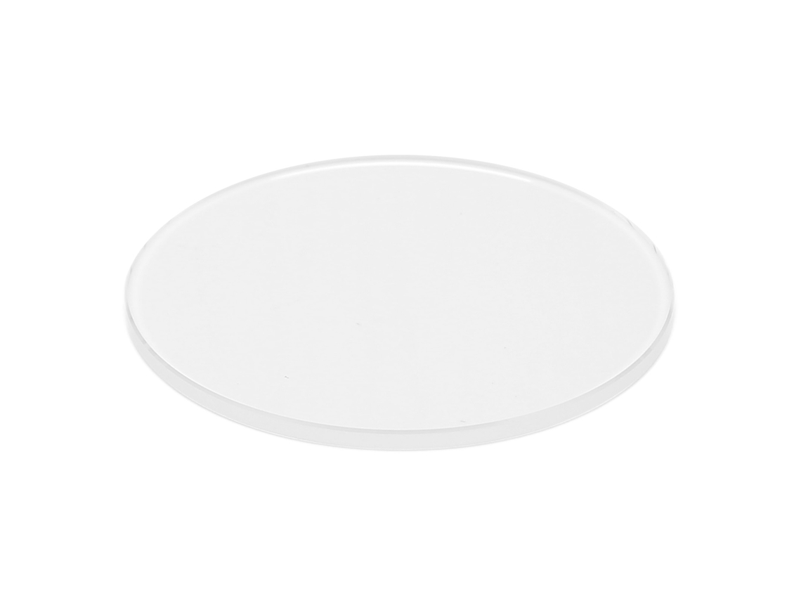 Vidro De Relógio Transparente 1.5mm Polido Resistente Ao Calor Bordas Lisas