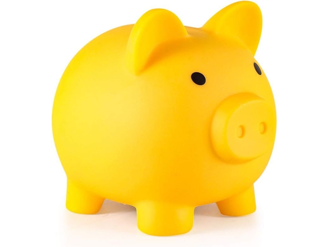 Banco de Dinheiro Nova Line de Porco, Plástico, Infantil, Inquebrável