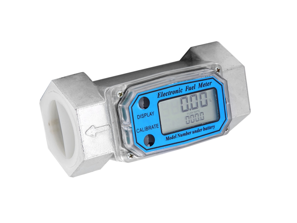 Laxiscreed Medidor De Fluxo De Combustível Digital Turbo Diesel 15-120l Com Conexão Npt 1.5 Polegadas