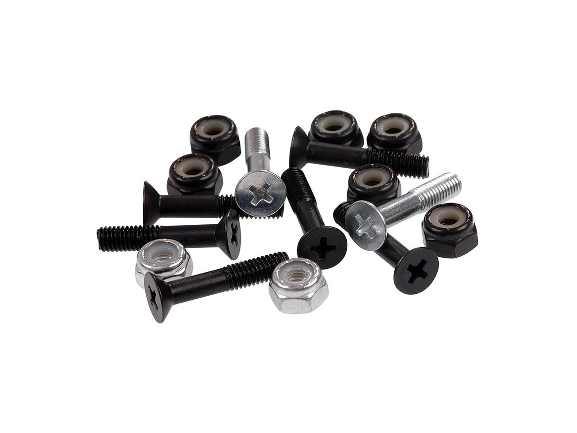 Phillips Head 1´´ Bolt Set Prateadoenuff Skateboards