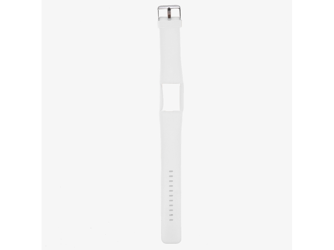 Bracelete de substituição LAXISCREED para relógio inteligente TPE branco A360 A370