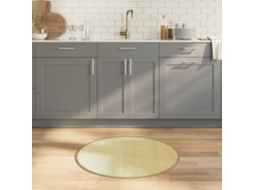 Vidaxl Tapete Redondo 80 Cm Bambu Natural Claro
