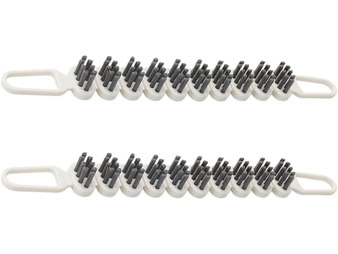 Conjunto De 2 Escovas Multifuncionais Para Limpeza Metais E Cantos, Escovas Flexíveis Para Casa E Cozinha