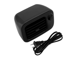 Aquecedor Portátil Preto Laxiscreed Para Quarto E Mesa Com Aquecimento Rápido E Silencioso