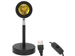 Projetor de Pôr do Sol com Luz Usb para Maquiagem e Fotografia, Ideal para Quarto, Café e Bar BRILVIBERA