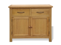 Aparador | Armário Buffet 90x33,5x83 Cm Madeira Carvalho Maciça