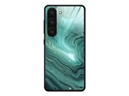 Capa De Celular De Vidro Com Padrão De Mármore Para Samsung Galaxy S23+ 5g