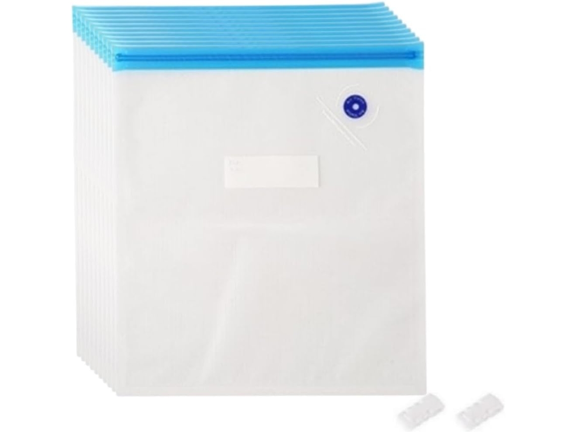 Conjunto De Sacos Para Seladora A Vácuo Com Bomba Manual Armazenamento Alimentos, 10 Rolos Reutilizáveis De Pa+pe, Para